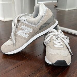 New Balance Light Gray Athletic Shoes